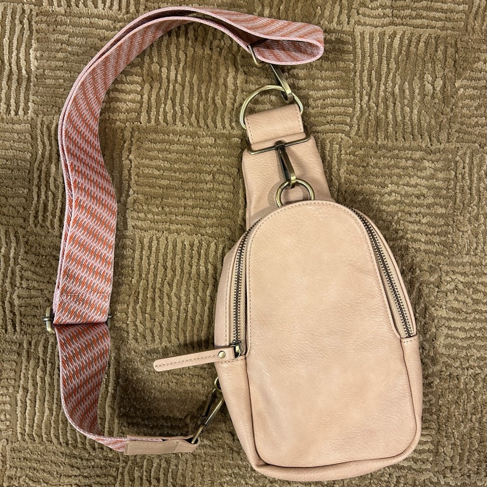 Urban original cream bag with pink strap